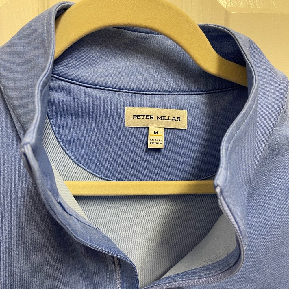 Peter Millar Blue Quarter Zip Pullover - image 5